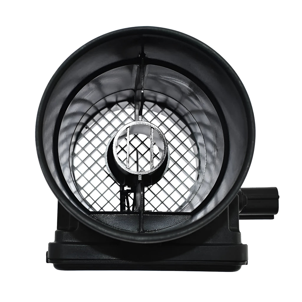Black plastic air flow meter with standard specifications for automotive use