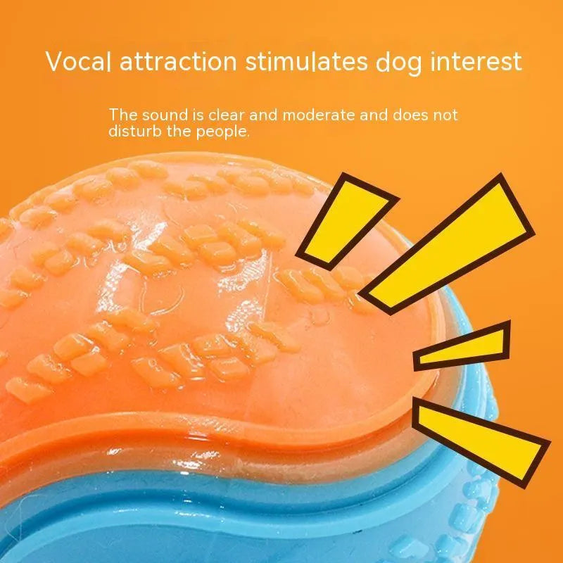 Dog molar long lasting TPR ball toy in random colour for aggressive chewers and teeth cleaning