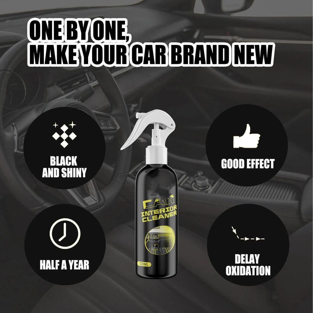 120ml car interior cleaner bottle for leather and dashboard maintenance