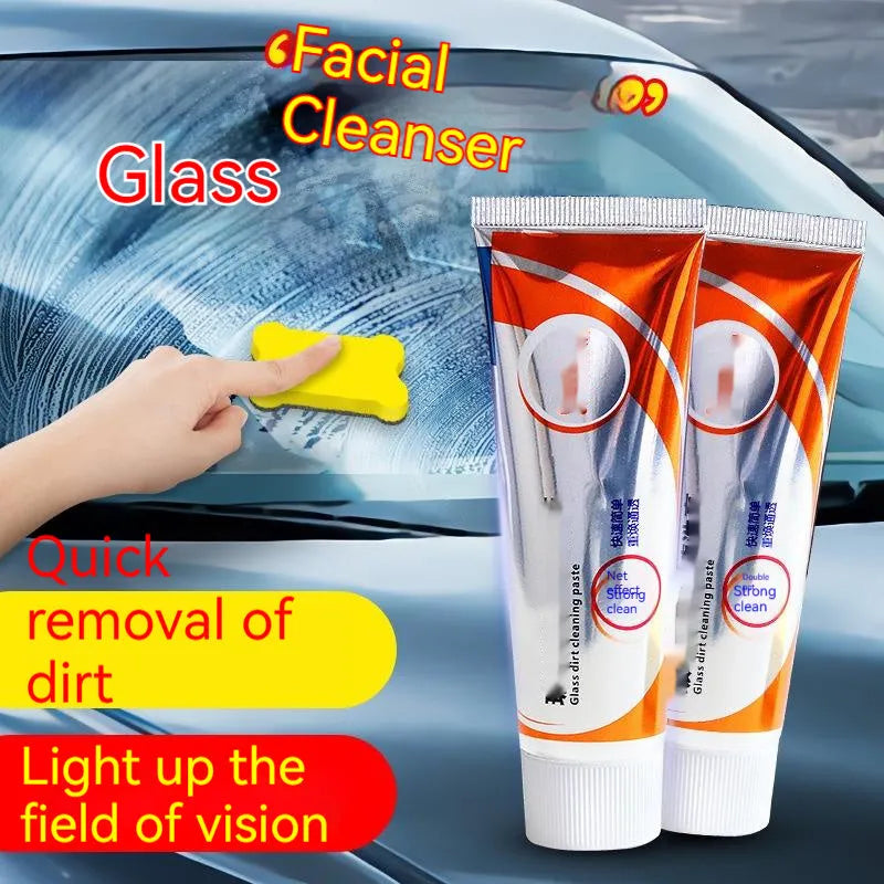65ml white car windshield scavenging agent descaling cleaning paste in 13.2cm container