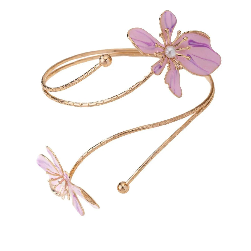 Personalised fashion pattern hollow armband lines in alloy with adjustable wrist bracelet design