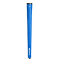 TPE golf club grip showing non-slip texture in multiple colour options including pink, blue, white and two-tone combinations