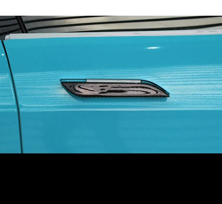 Tesla Model S carbon fibre door handle anti-scratch adhesive protection patches four piece set