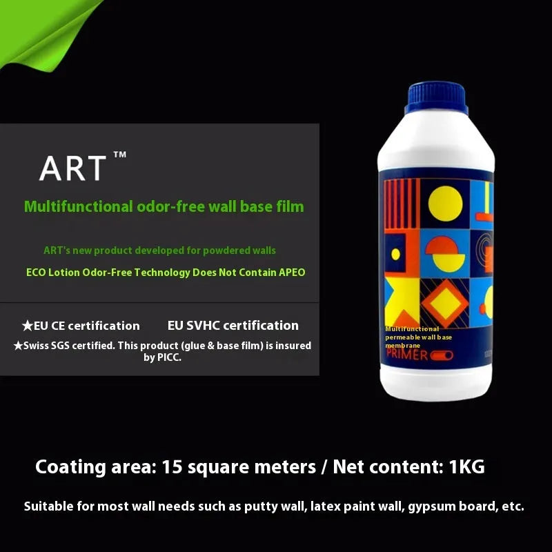 Pack of three rolls of Glue E clean smell glutinous rice wallpaper adhesive.