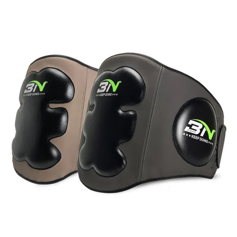 Dark grey boxing chest protection target with thickened padding for Sanda training.