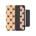 Magnetic protective case for iPad Air tablets showing double-sided suction and optional inner shell configuration