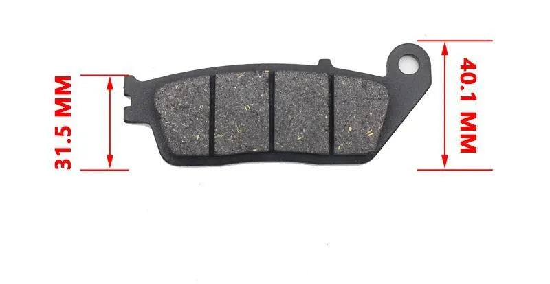 FA142 semi-metal motorcycle brake pad set with four pads for Honda models
