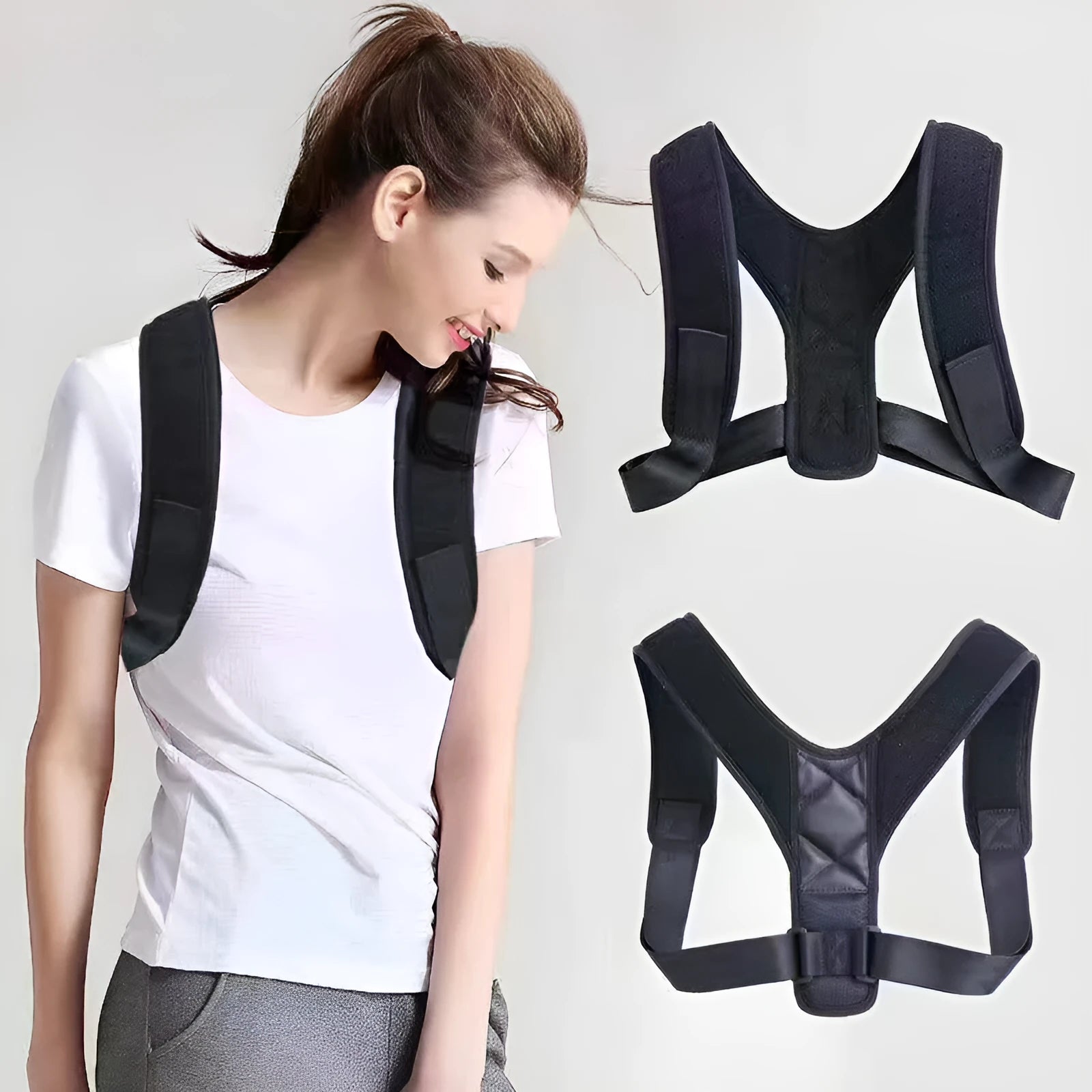 Babaka nylon posture correction belt for back support during sitting