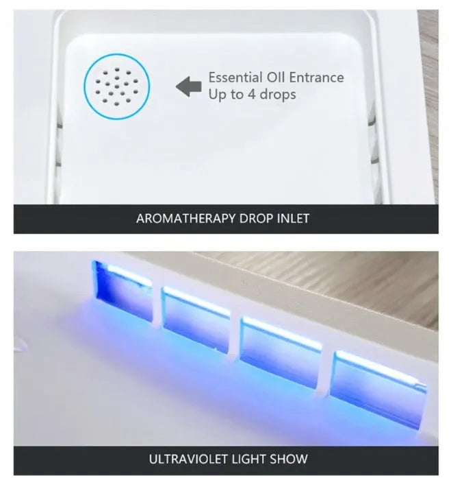 UV phone sterilizer box with purple light, for sanitising mobile phones and masks