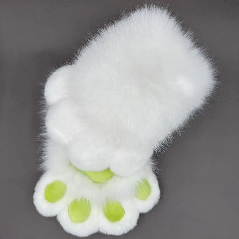 Colourful animal claw cosplay gloves in multiple colour combinations with nylon construction for costume decoration