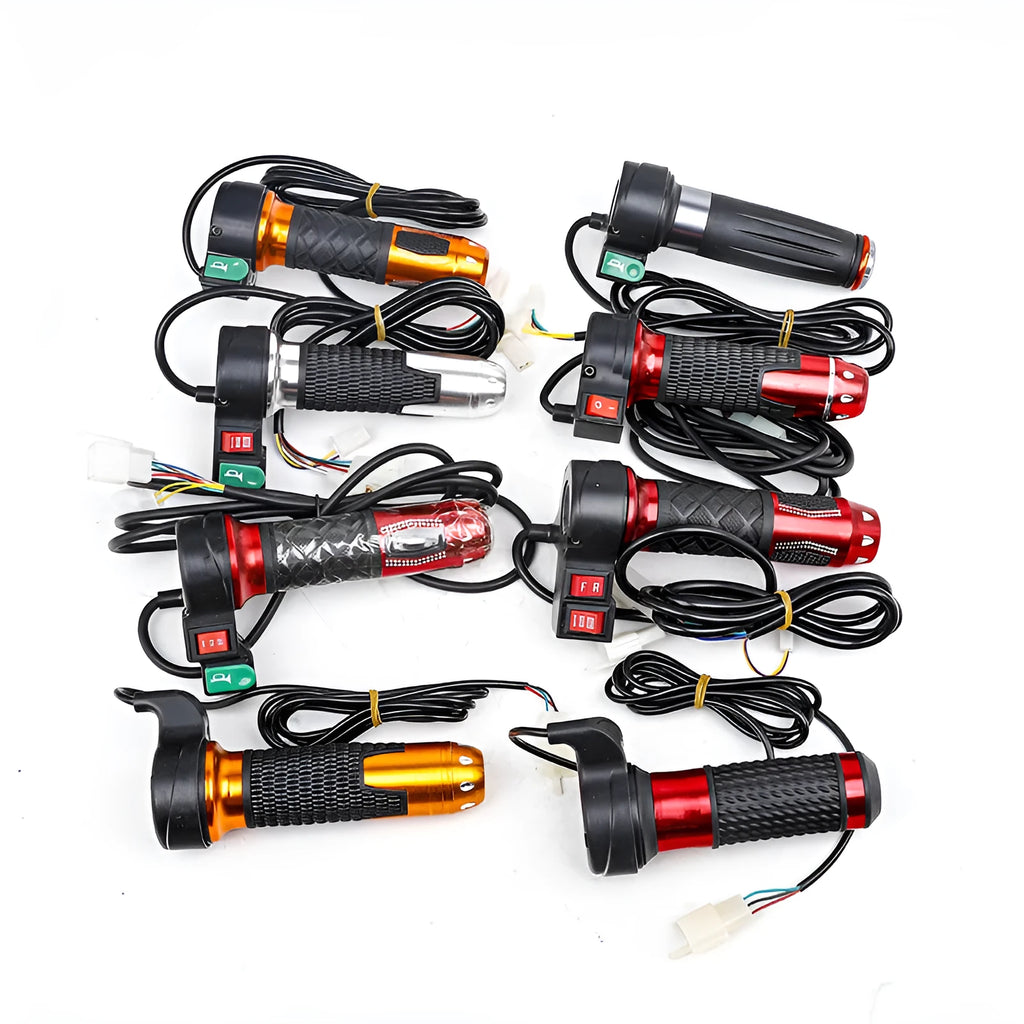 Three-wheel electric car modification accelerator handle with rotating three-speed mechanism