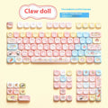 Clip Doll mechanical keyboard keycap set with doll theme designs for 112-key or 120-key layouts