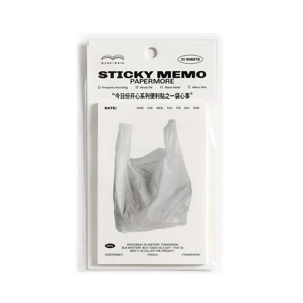 Message sticky notes pad with 120x80mm pages in one of four colour options