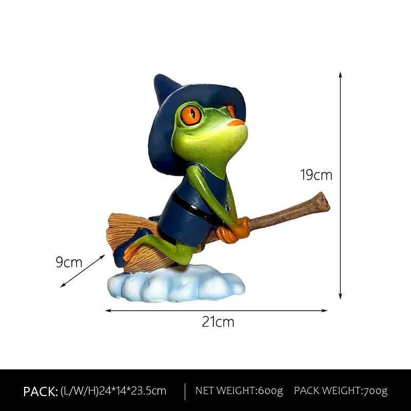 Magic Yoga Frog European style plastic and resin ornament in RDW123 Magic Frog colour