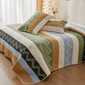Pure cotton printed bed sheet set in a modern design for a 2.2 metre bed, showing two size options.