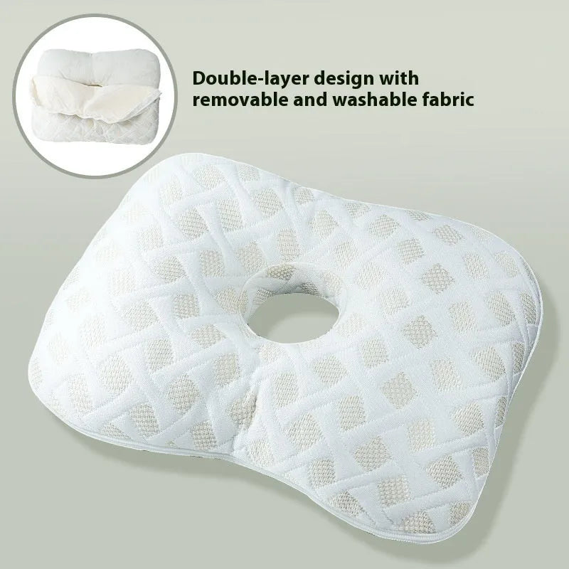Boer Gray single hole ear pillow with polyester filling for beauty salon facial treatments