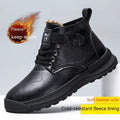Martin Boots men's high-top platform ankle boots with velvet-effect artificial PU upper and rubber sole