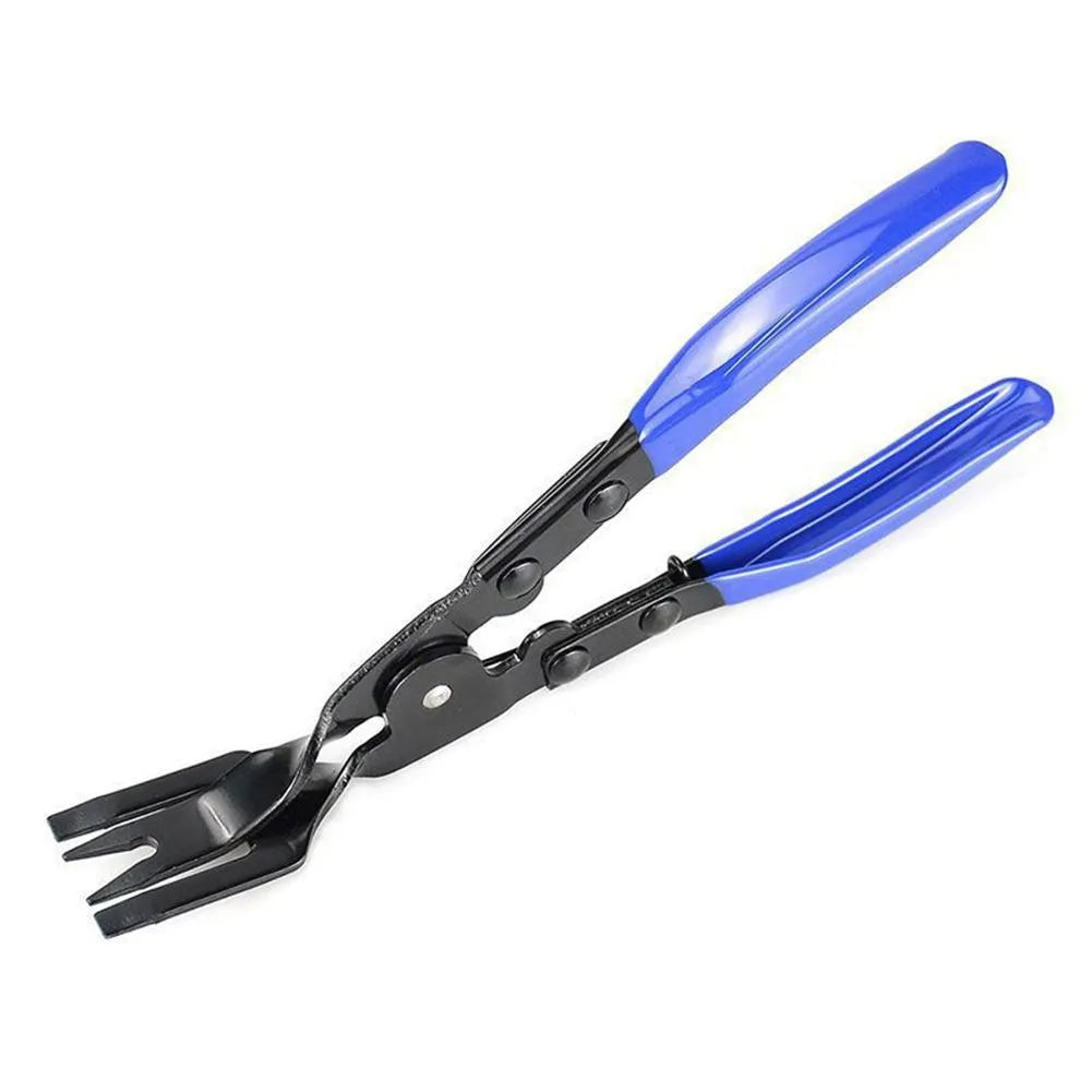 Blue automotive door panel removal pliers with 240mm forged steel construction