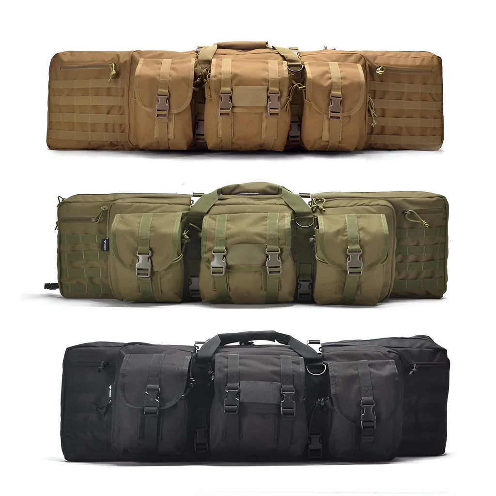Tactical 45-litre waterproof backpack in khaki plain finish with reinforced 600D fabric exterior