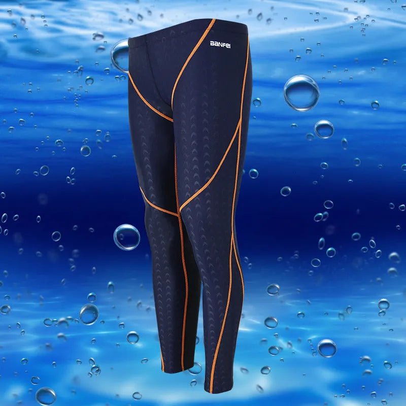 Men's nylon cropped swimming trunks with mesh lining in various colour combinations