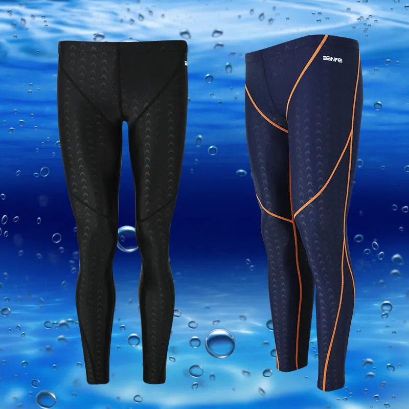 Men's nylon cropped swimming trunks with mesh lining in various colour combinations