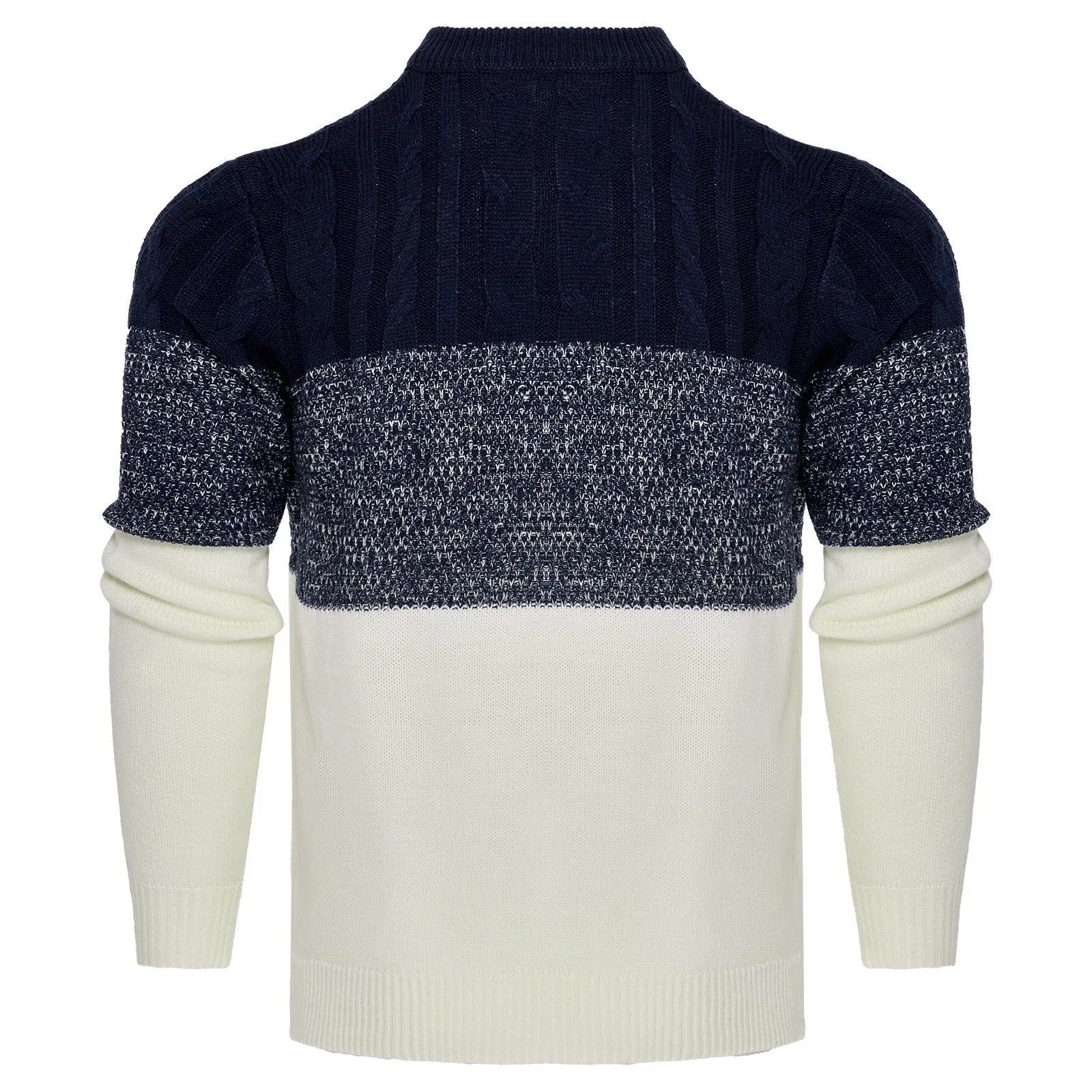 Men's knitted long-sleeved pullover sweater for winter in various sizes and styles.