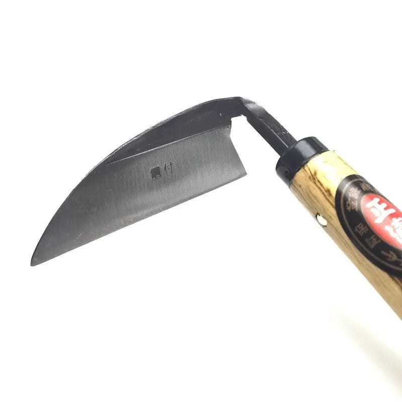 Composite steel bent handlebar sickle with 12.5cm blade for hand weeding