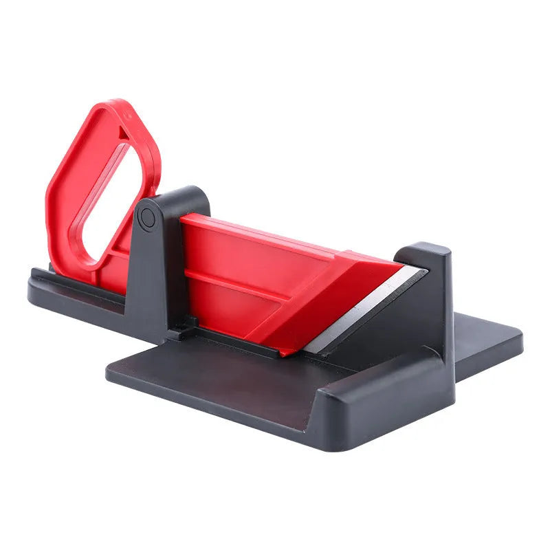 Green or red plastic vegetable cutting machine with stainless steel blades for carrots and potatoes