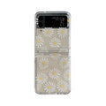 Floral phone case for Samsung Galaxy Z Flip with daisy and tulip design options