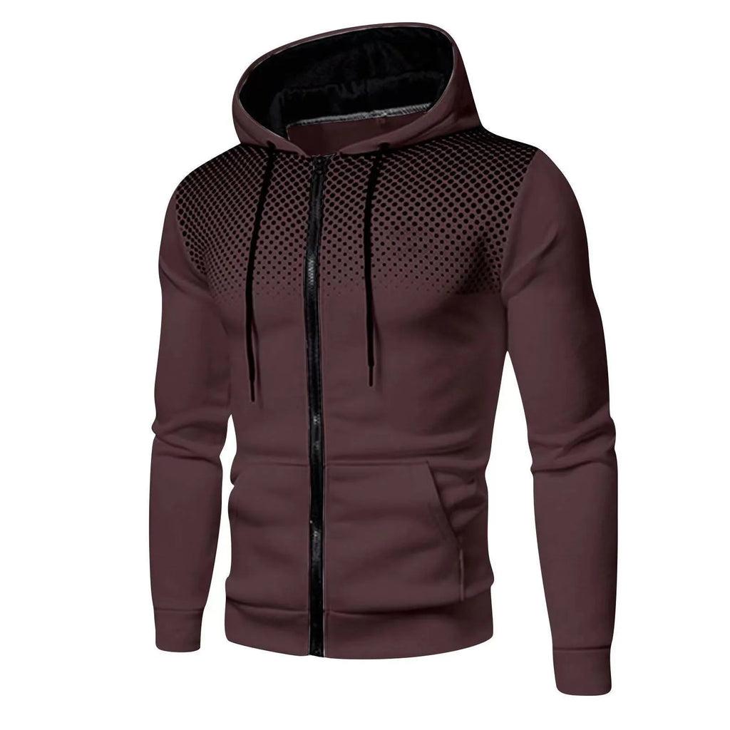 Men's sports fitness zip-up pullover sweater in polyester fibre available in multiple colours
