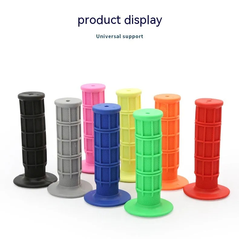 22mm motorcycle handle grip set with rubber surface and plastic core in multiple colours