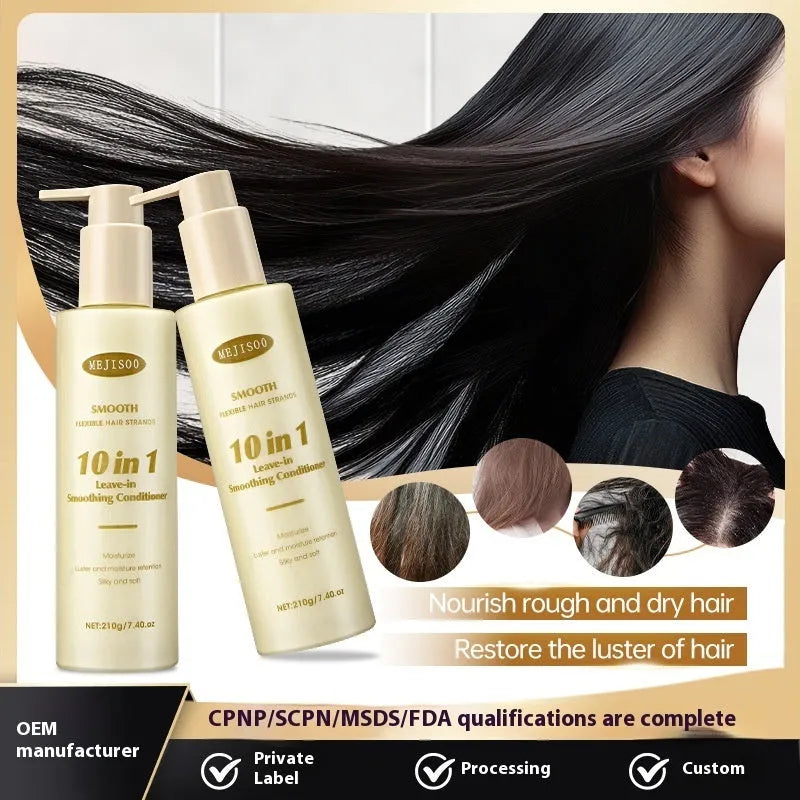 Wash-free Soft 10-in-1 Hair Conditioner 210g disposable bottle for ladies