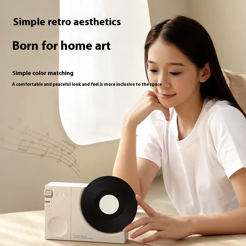 Mini Bluetooth speaker in Obsidian Black, Ivory White, Coral Pink or Plum Green with gift accessories