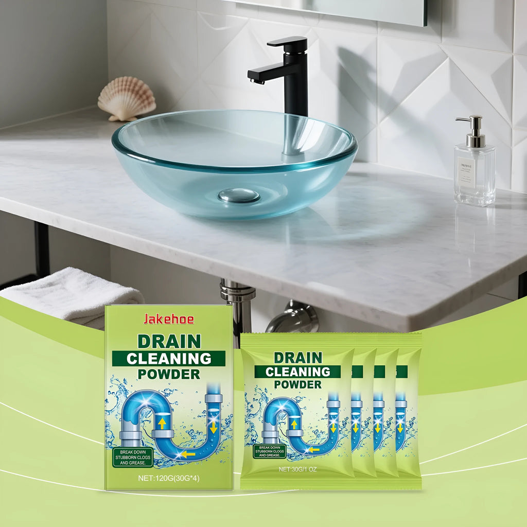 120g drain cleaning powder with sodium hydroxide formula for blocked sinks and pipes