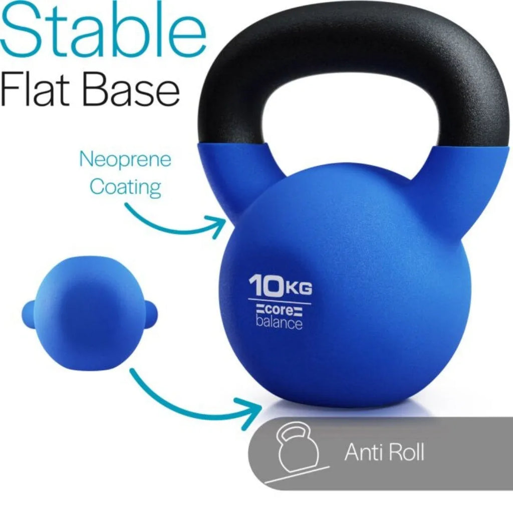 Blue cast iron teapot-shaped dumbbell weighing 10 kg for home strength training