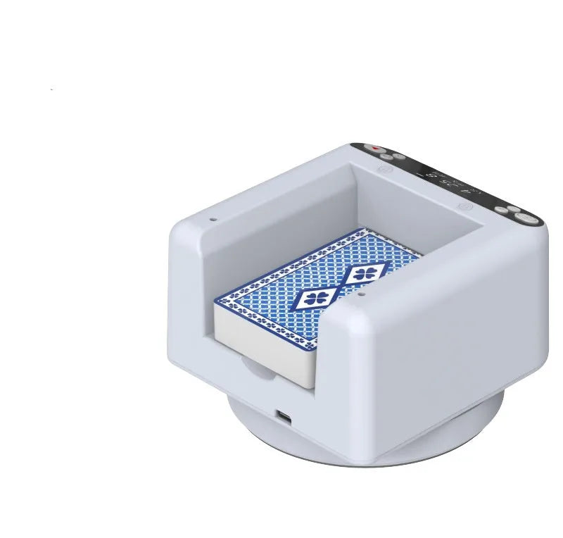 Third generation plastic automatic dealing device for card games with card dispenser
