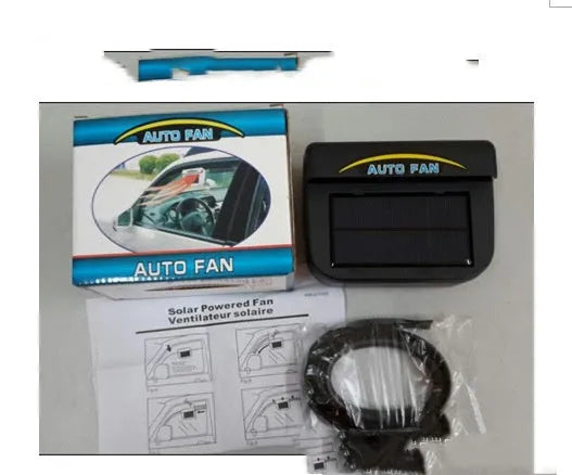 Solar car cooler exhaust fan in ABS material with 10V power