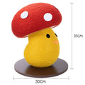 Foldable accordion design cardboard cat scratcher with mushroom shape for furniture protection