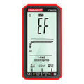 Large screen digital multimeter in black with automatic ranging and high precision display