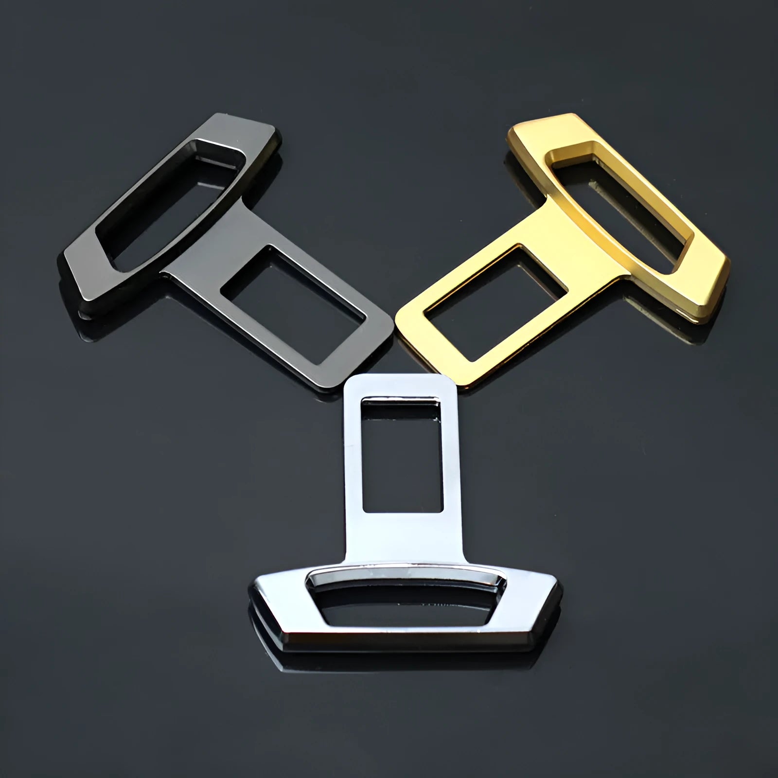 Car interior door panel silencer insert in metal construction with matte black finish
