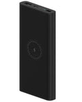 White and black large capacity 10000mAh power bank with USB Type-C port