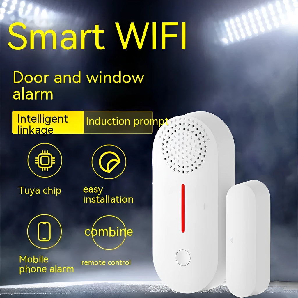 WiFi door magnetic sensor alarm for wireless window and door security