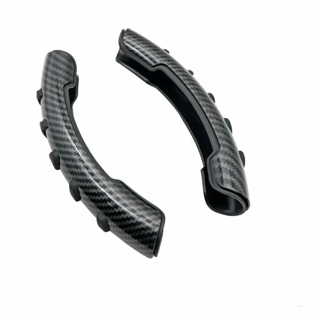 Carbon fibre black anti-skid steering wheel sleeve for 38cm diameter