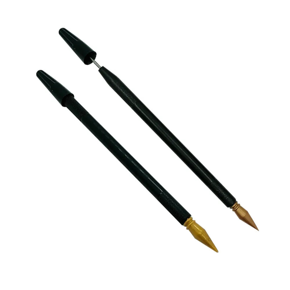 Scratch art brush pen tool with PS plastic handle for children's art projects on scratch paper