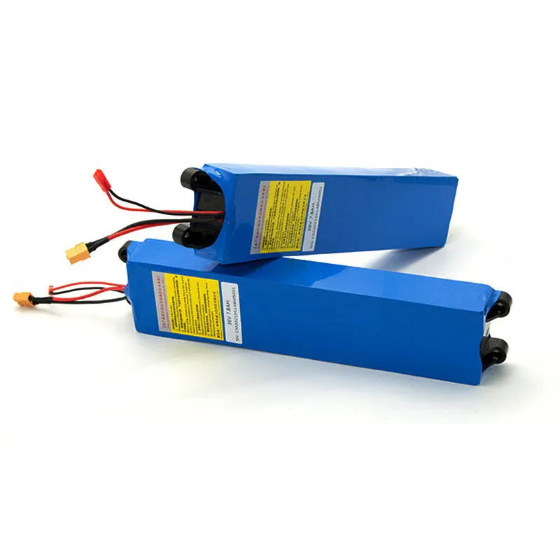 36V lithium battery pack for electric scooters with capacity options 6.6A, 7.8A, and 10.4A