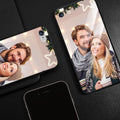 A slim, patterned phone case compatible with various Apple iPhone models, showing a raised edge around the camera.