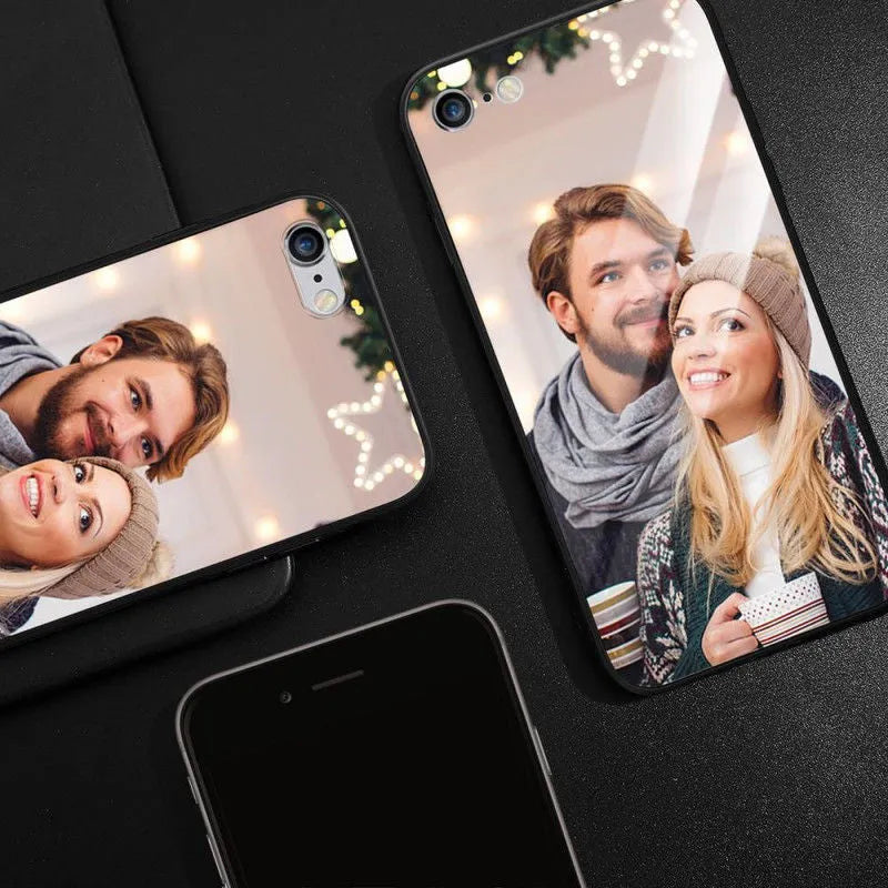 A slim, patterned phone case compatible with various Apple iPhone models, showing a raised edge around the camera.