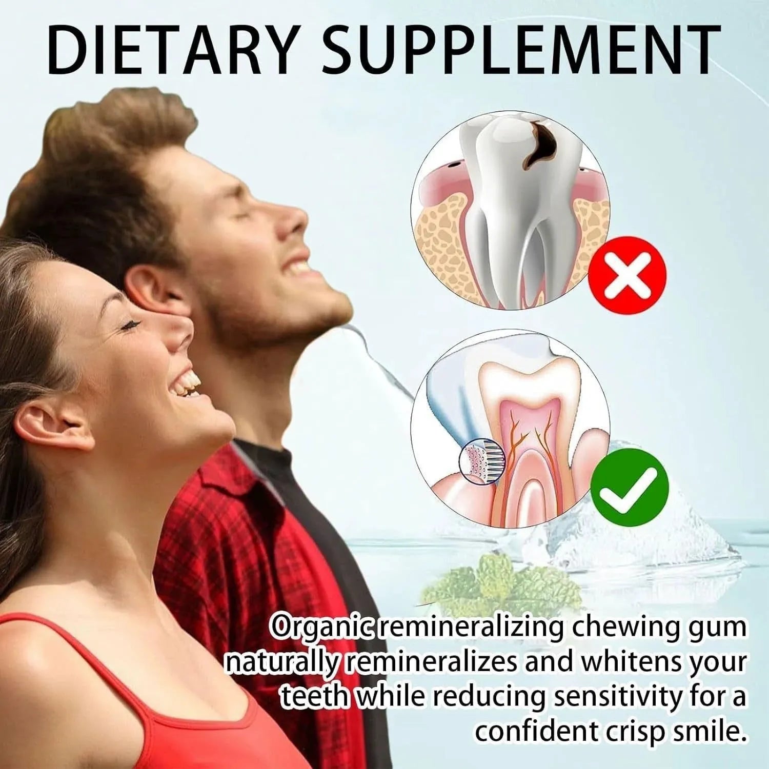 Box of frankincense mint dietary supplement capsules containing 18 ready-to-use units