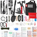Outdoor camping first aid kit survival tools suit in compact portable case measures 20.5 x 15 x 9.5 cm