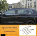 23 New Outlander side window deflectors in engineering plastic, Black Warrior style and translucent options